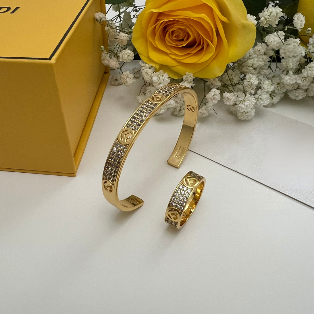 F IS FENDI BRACELET AND RING